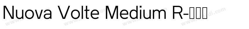 Nuova Volte Medium R字体转换